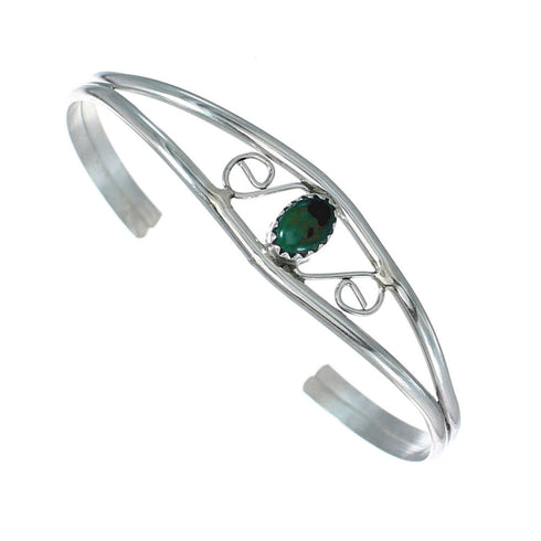 Native American Malachite Sterling Silver Cuff Bracelet NN20122